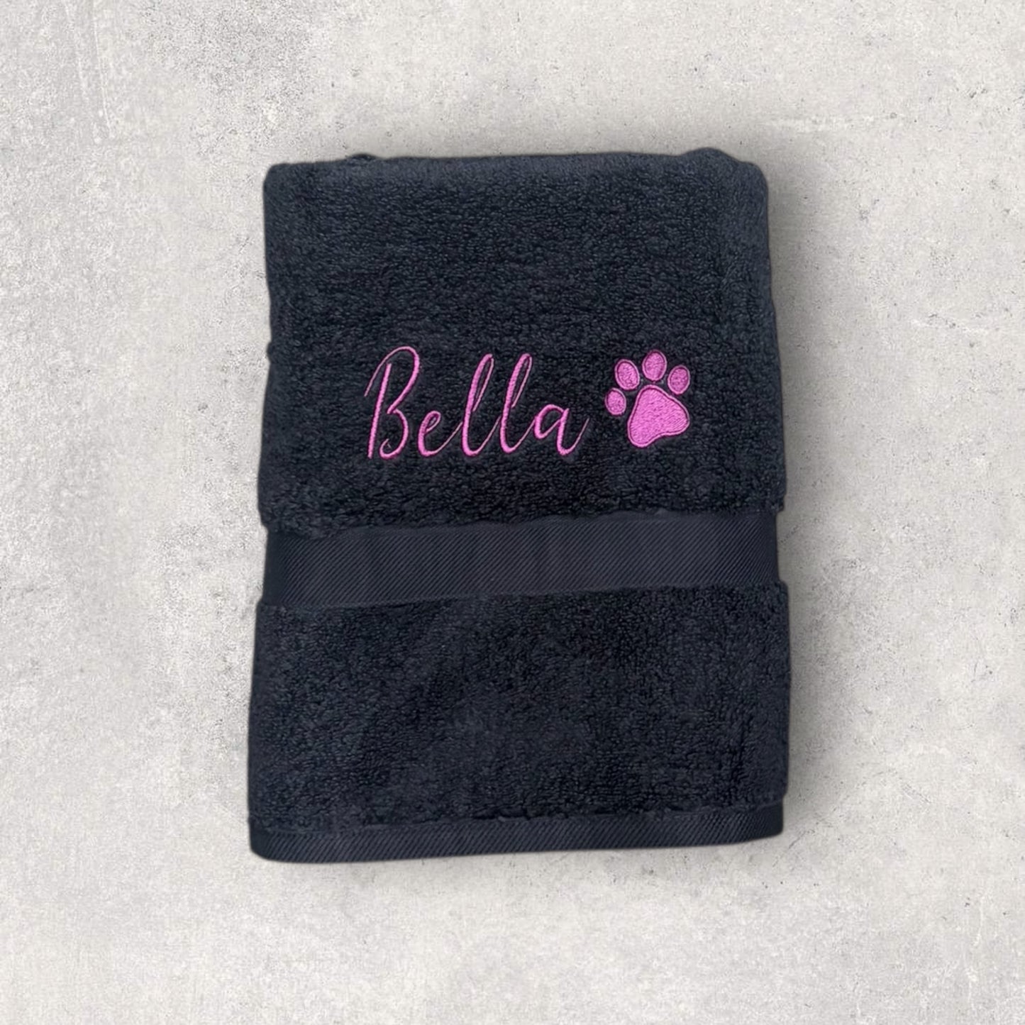 Embroidered Personalised Pet Towel | 2 Sizes Available