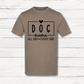 Brown t-shirt with 'DOG mama ALL DAY EVERY DAY' text on a wooden surface