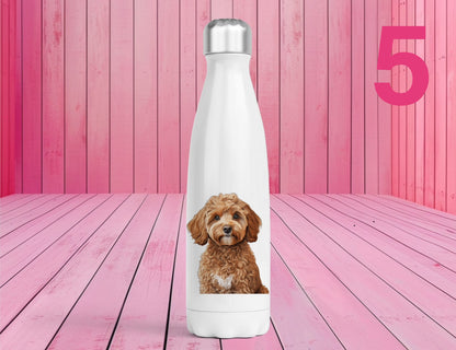Pet Themed Thermal Stainless Steel Bottle 500ml l Personalised Pet Gifts For Humans | Choose Design