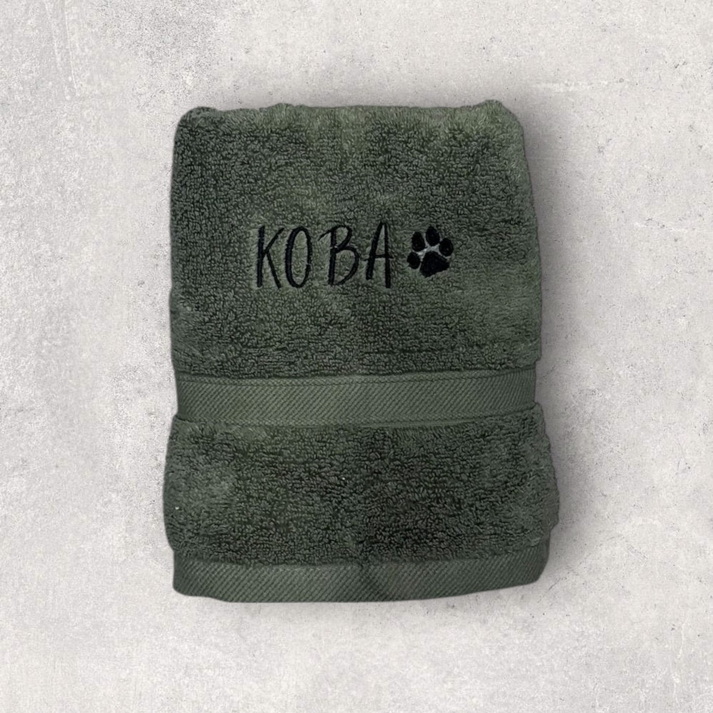 Embroidered Personalised Pet Towel | 2 Sizes Available