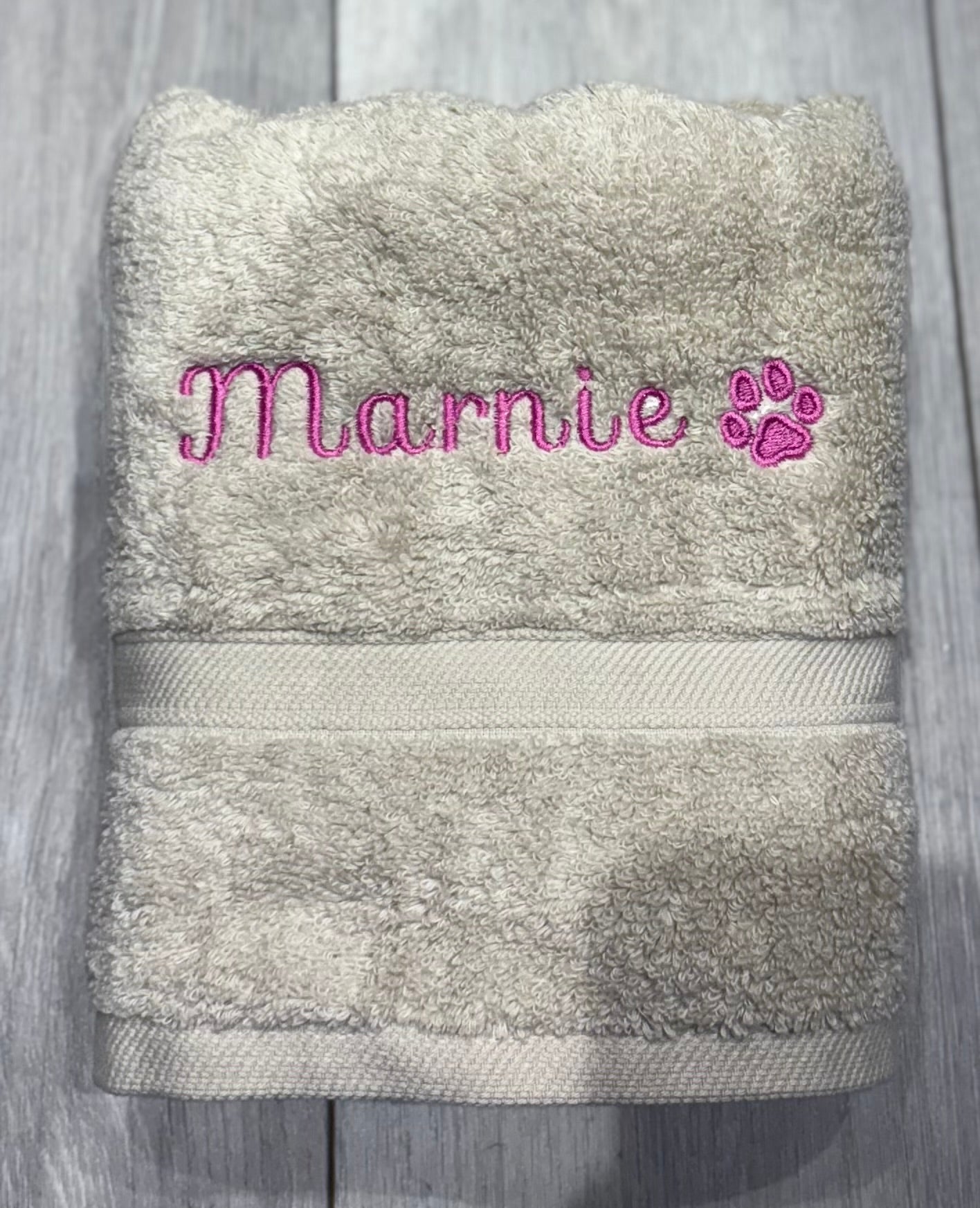 Embroidered Personalised Pet Towel | Bundle