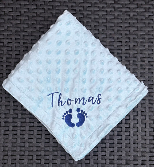 Embroidered Personalised Baby Blanket