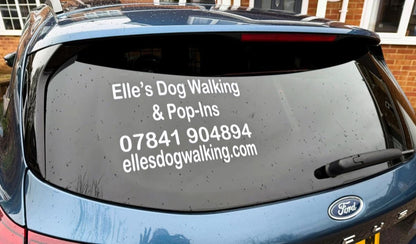 Personalised Car Window Vinyl | Great For Businesses