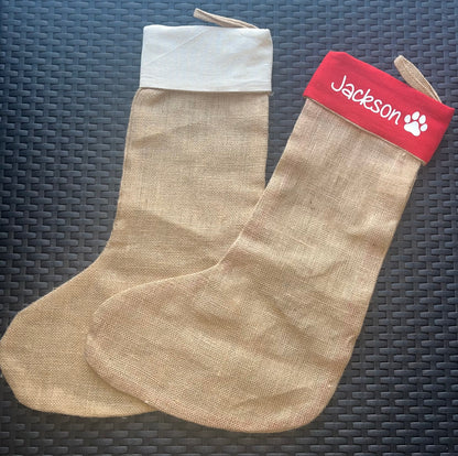 Christmas Pet Stockings - Pawsitively Purrfect