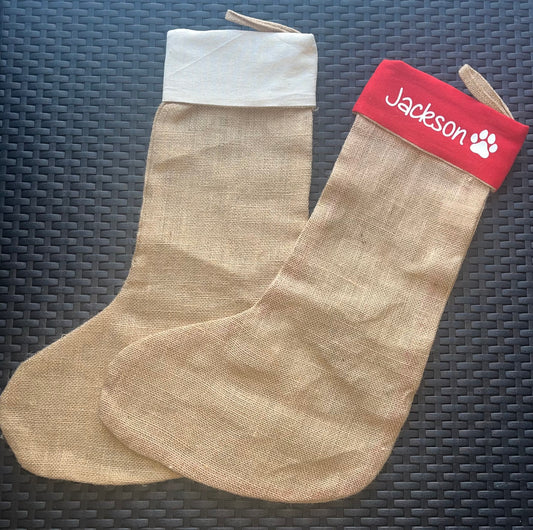Christmas Pet Stockings - Pawsitively Purrfect
