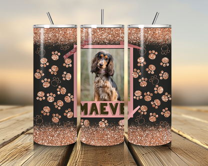 Personalised Pet Lover Photo Thermal Stainless Steel Tumbler 20oz | Pet Gifts For Humans |