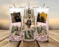Tumbler with 7 images of a dog