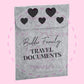 Personalised Travel Document Wallet