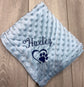 Embroidered Personalised Pet Blankets