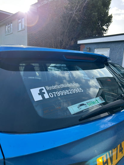 Personalised Car Window Vinyl | Great For Businesses
