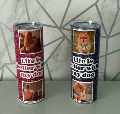 Personalised Thermal Stainless Steel Tumbler 20oz | Pet Gifts For Humans | Lots Of Options