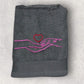 Human Hand & Paw Print Embroidered Pet Towel | Lots Of Colours