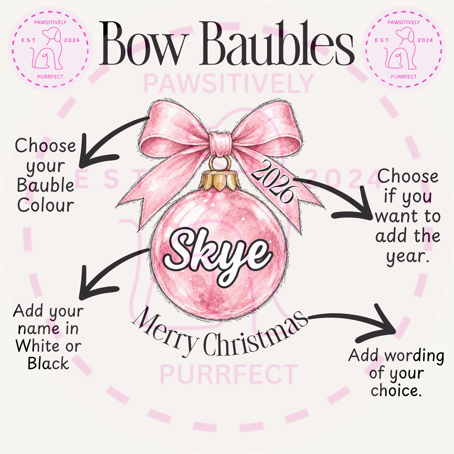 Image showing different options for the bauble
