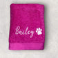 Embroidered Personalised Pet Towel | 2 Sizes Available