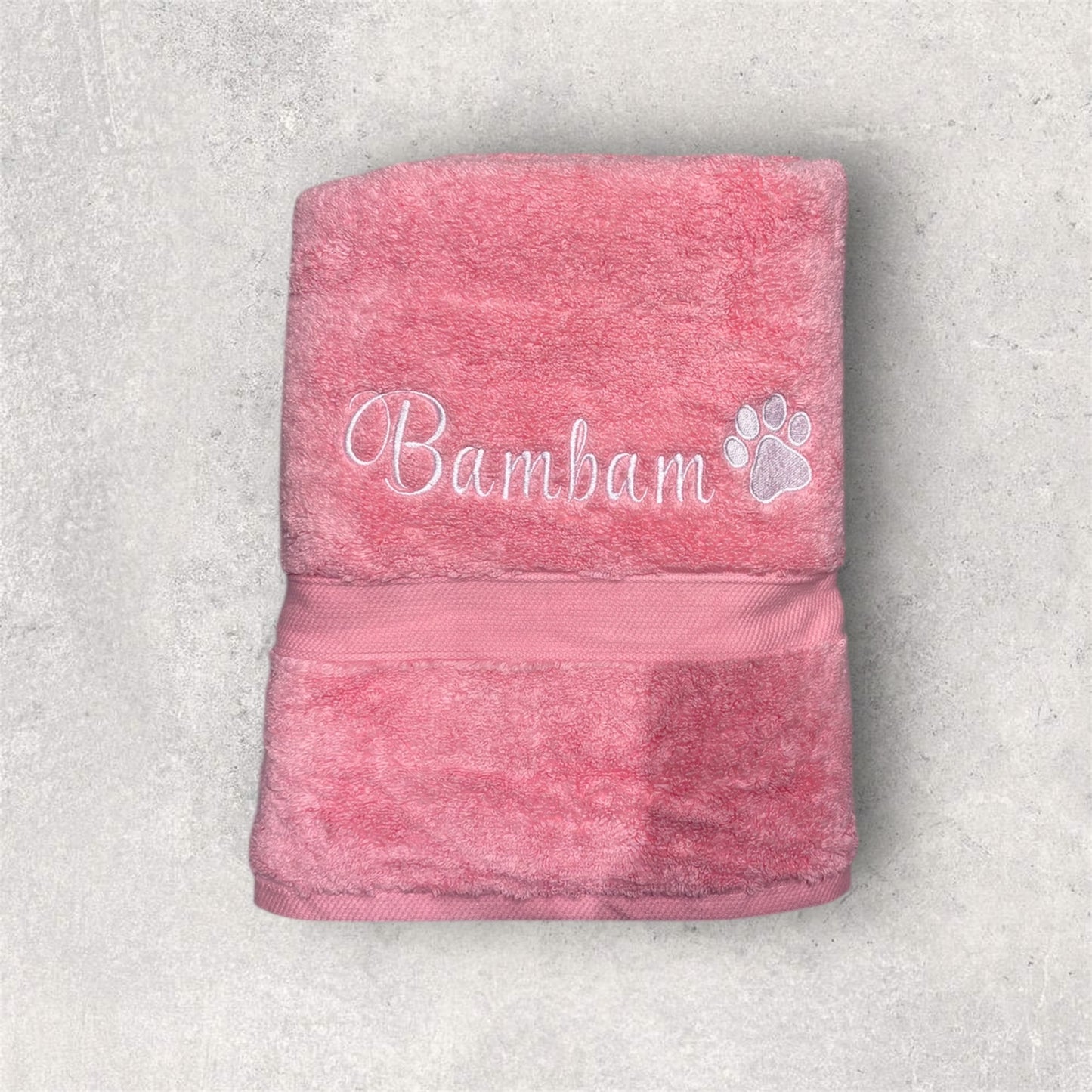 Embroidered Personalised Pet Towel - 2 Sizes Available