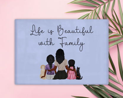 Personalised Clear Chopping Board/Worktop Protector