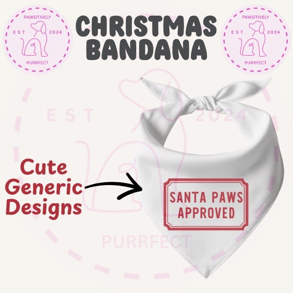 Christmas dog bandanas for pet businesses and bulk orders