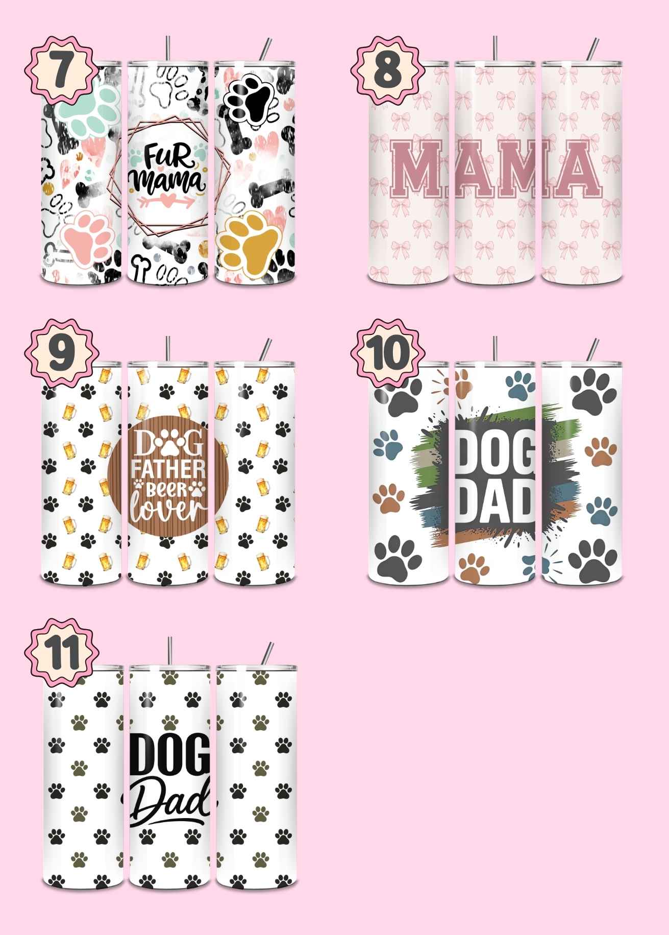 Dog Parent Themed Thermal Stainless Steel Tumbler 20oz - Dogs | Choose Design