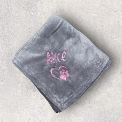 Embroidered Personalised Pet Blankets | Personalised Pet Gifts