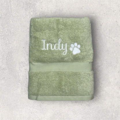 Embroidered Personalised Pet Towel - 2 Sizes Available