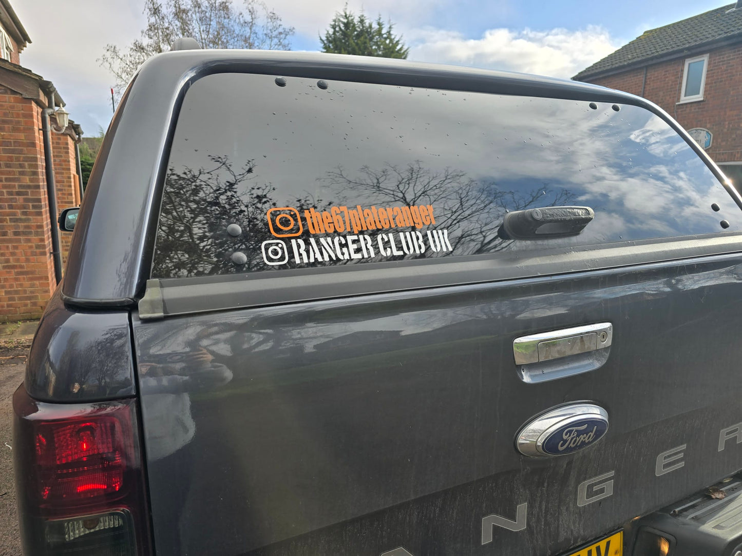 Personalised Car Window Vinyl Decal | Great For Businesses & Pet Social Media