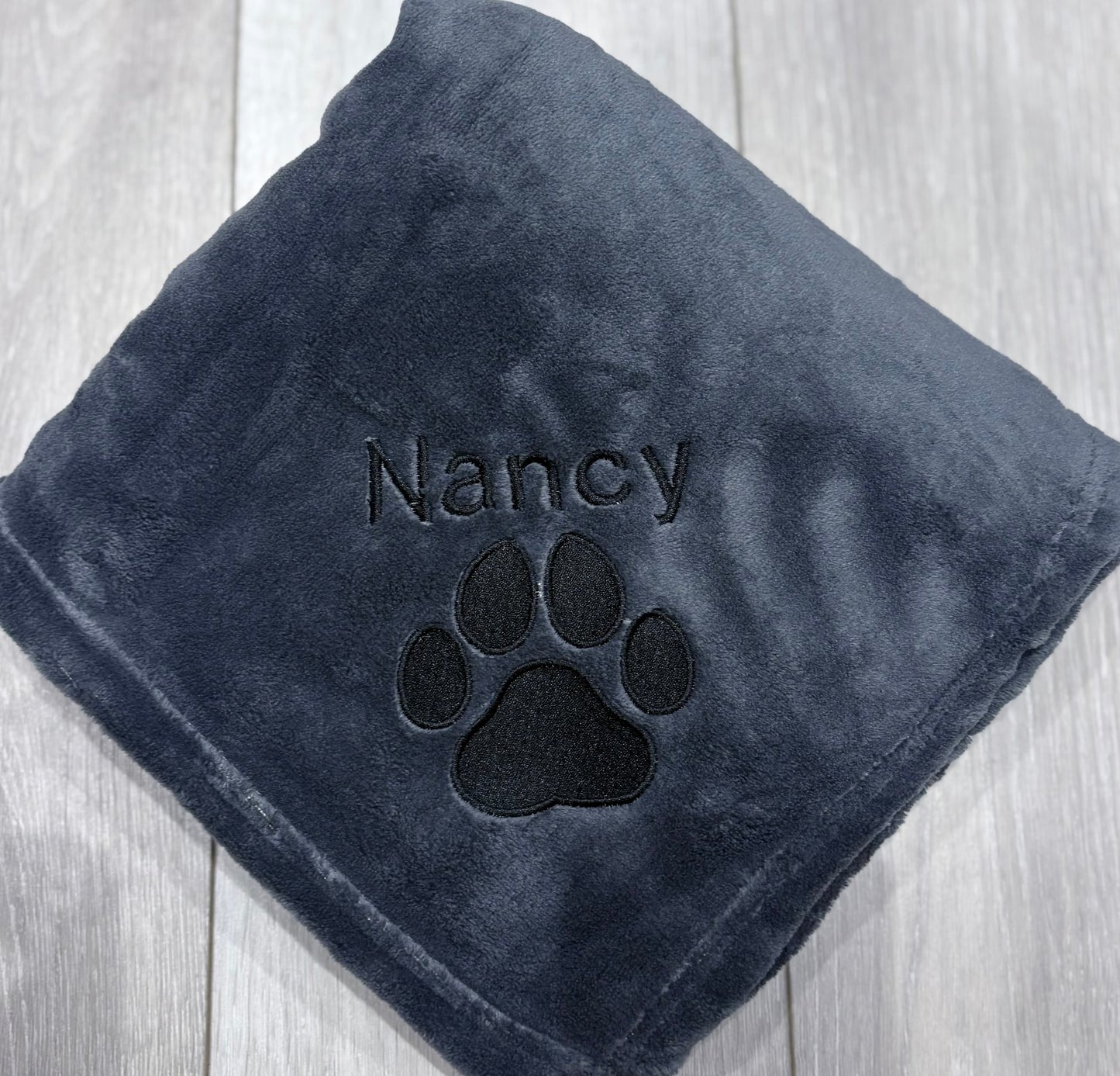 Embroidered Personalised Pet Blankets