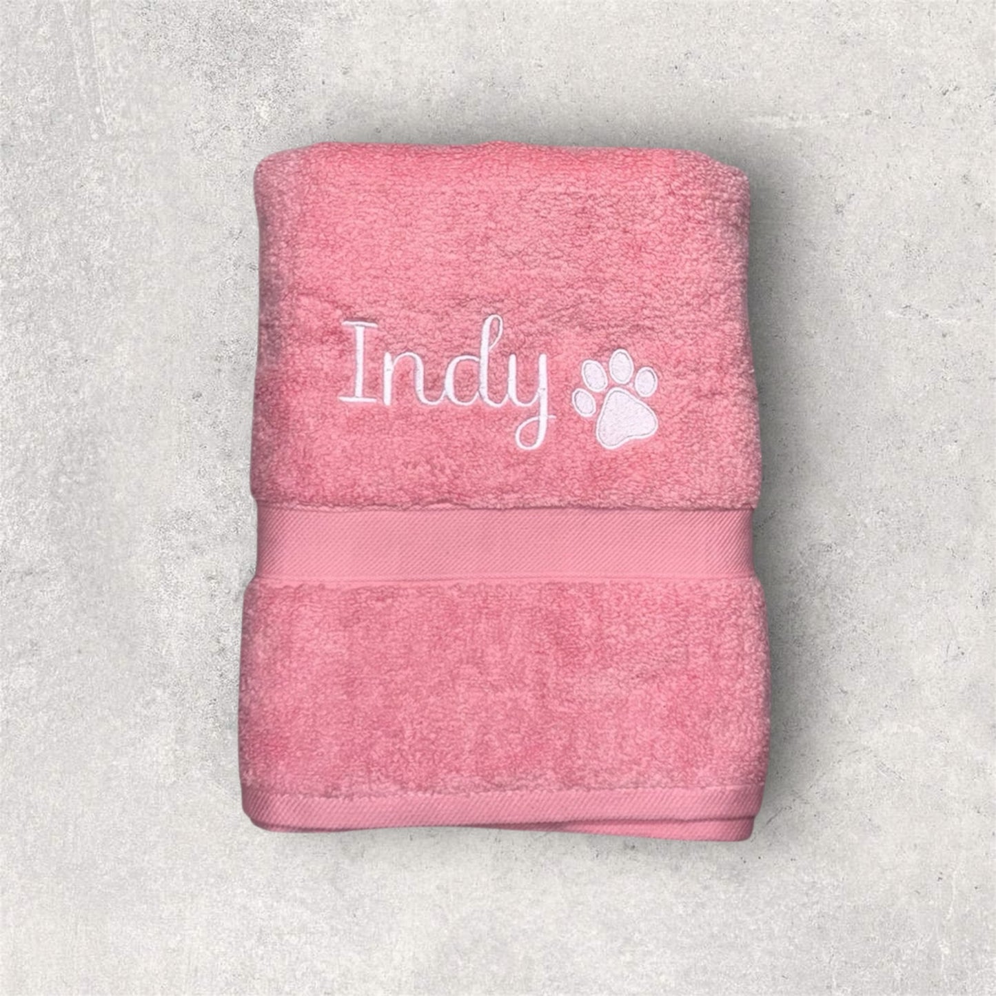 Embroidered Personalised Pet Towel - 2 Sizes Available
