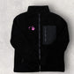 Embroidered Unisex Borg Fleece Zipped Jacket
