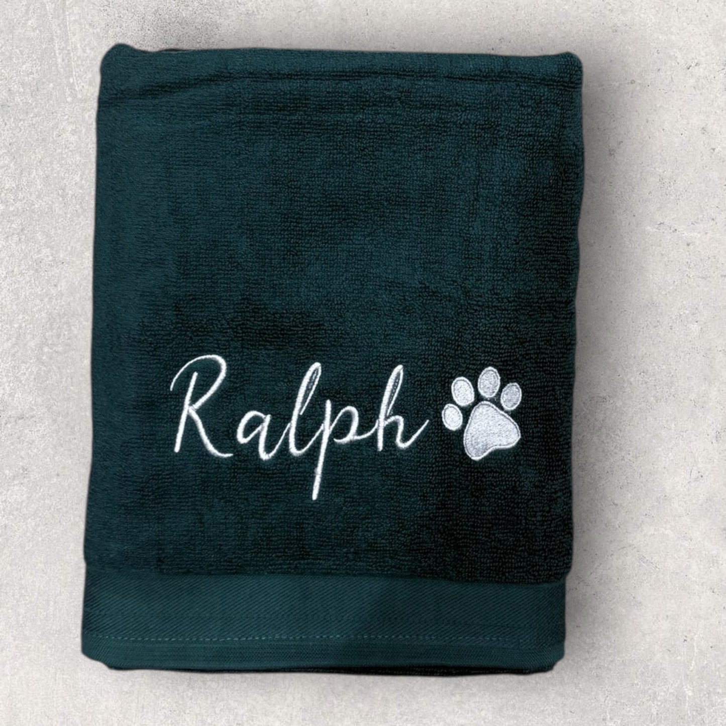 Embroidered Personalised Pet Towel | 2 Sizes Available