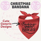 Personalised Christmas bandana for dogs and pet events