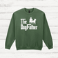 Green sweatshirt with The Dog Father design