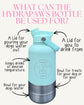 HydraPaws dog water bottle with two handy compartments