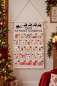 Personalised advent calendar for kids and pets with 25 Christmas countdown pockets