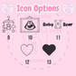 More icon options for personalised baby document wallet