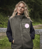 Branded fleece gilet for dog groomers and pet professionals