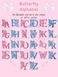 Glitter colour options for personalised butterfly kids tumbler