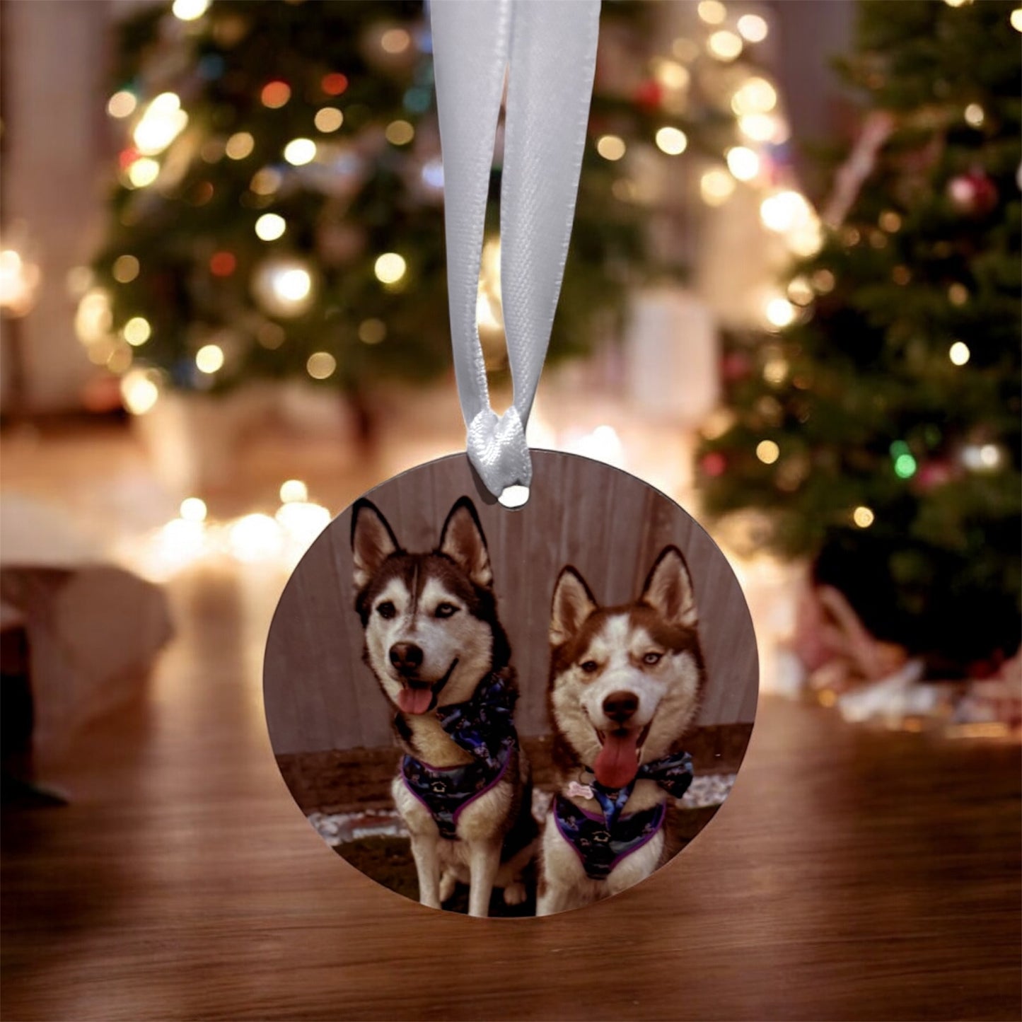 Personalised dog Christmas ornament for pet lovers
