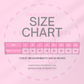 Unisex personalised dog T-shirt size guide