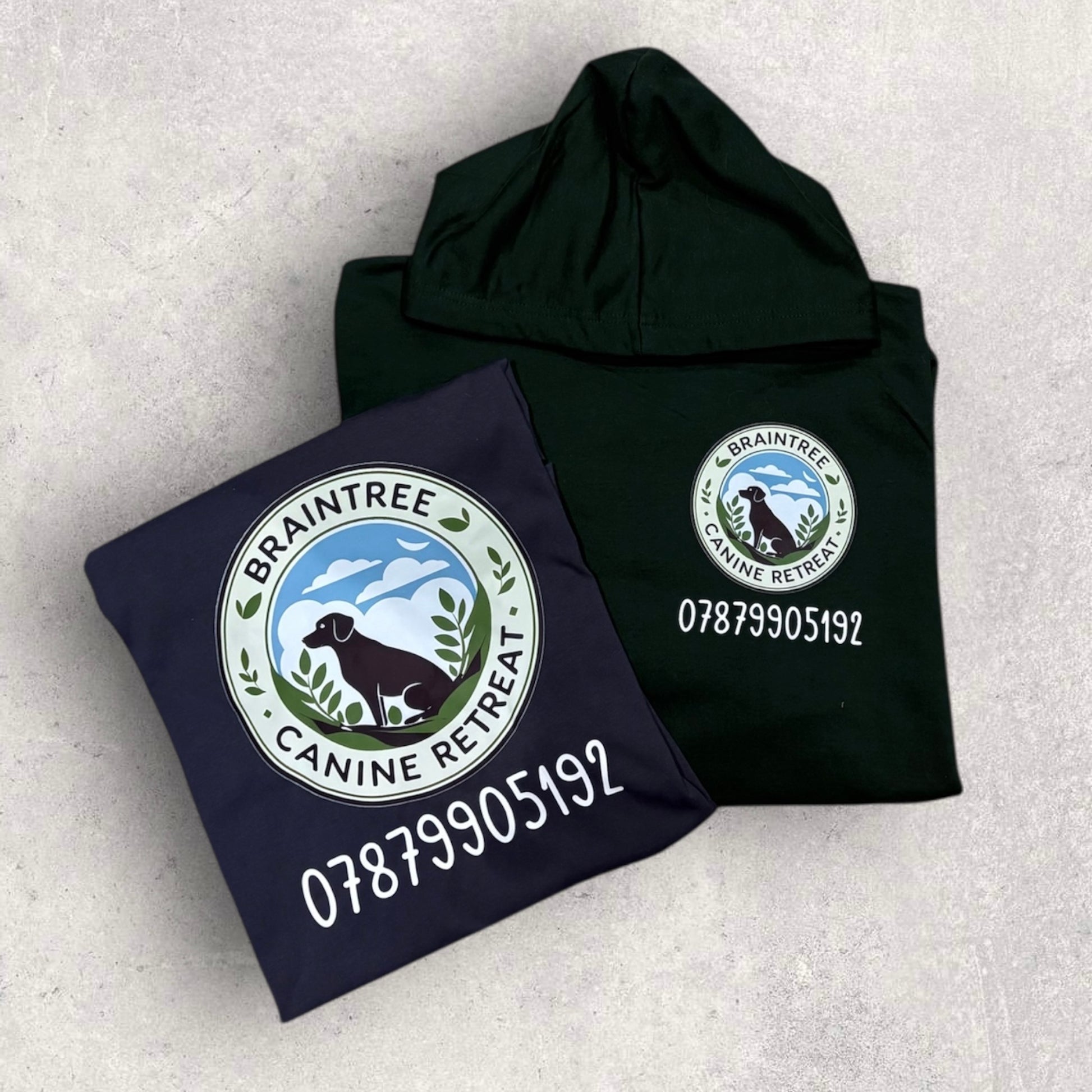 Our personalised dog trainer hoodie with custom branding