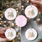 Custom first Christmas ornament for a baby's Christmas tree.