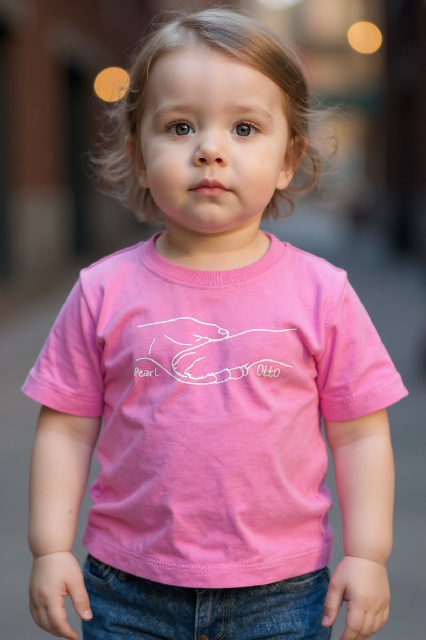 Personalised children's hand and paw pet T-shirt
