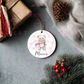 Custom kids Christmas ornament