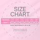 Children's size chart for personalised pet T-shirt