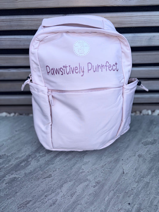 Personalised business backpack with custom company logo