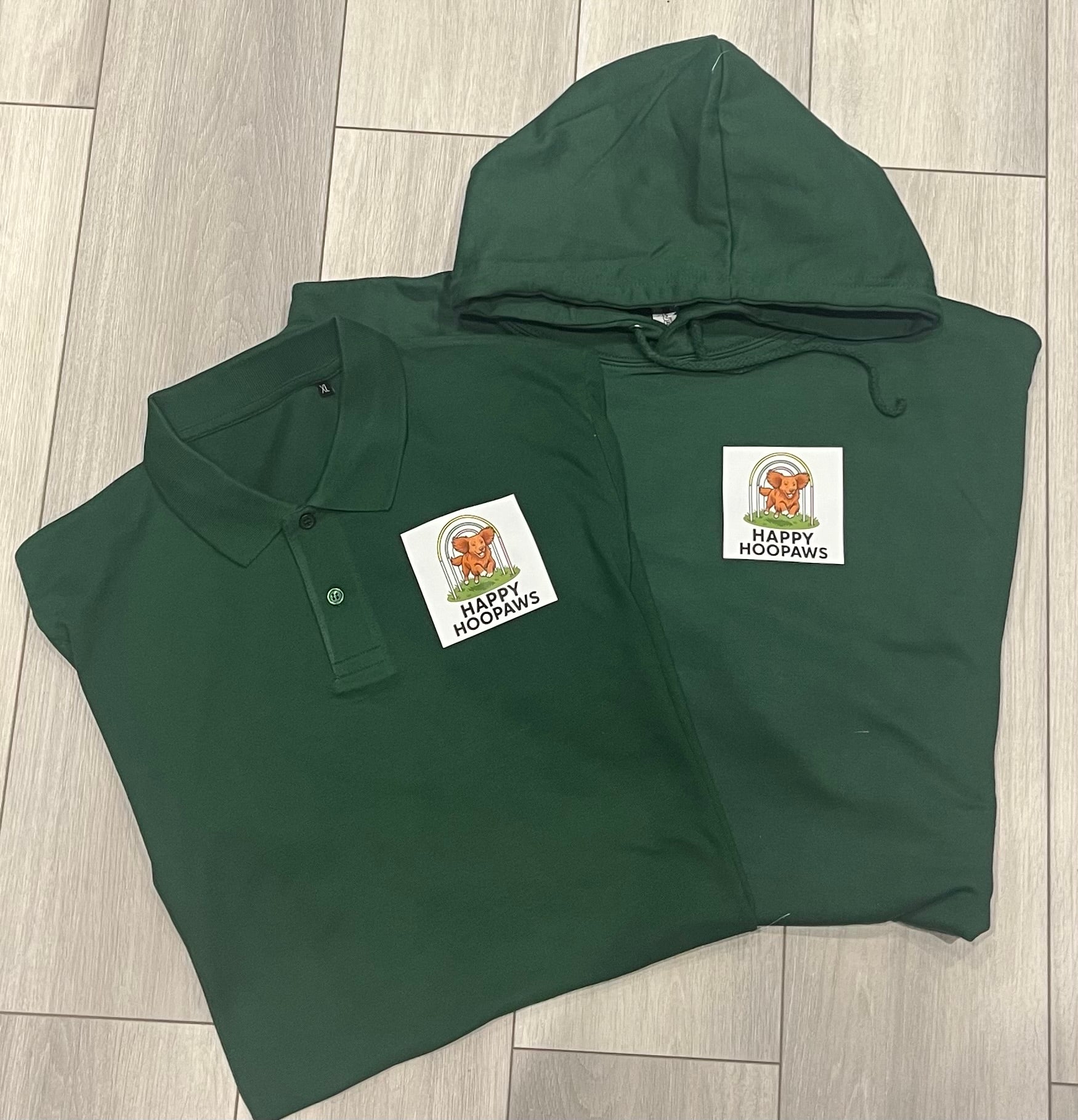 Our personalised pet business polo shirt with custom logo