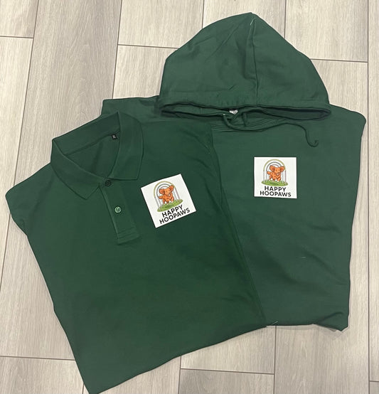 Our personalised pet business polo shirt with custom logo