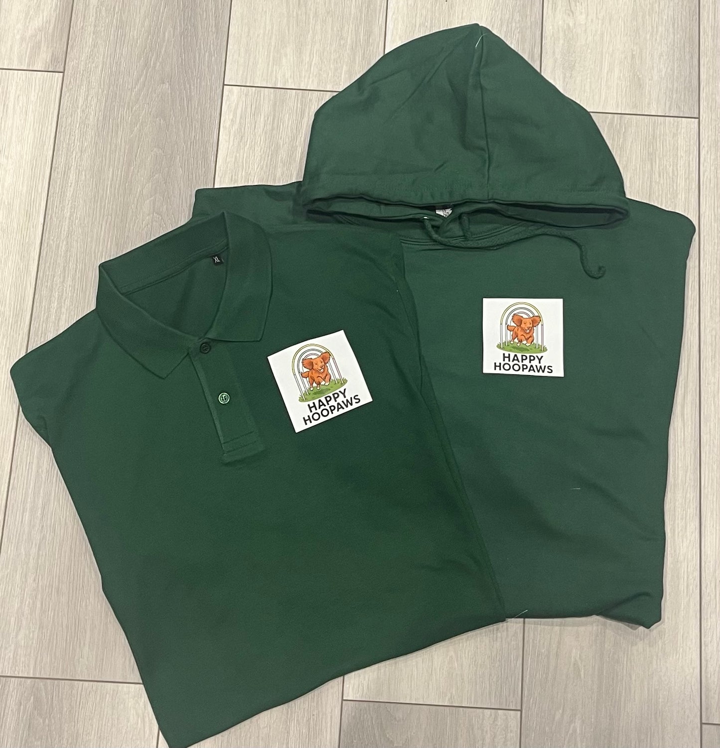 Our personalised pet business polo shirt with custom logo