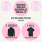 Personalised pet business workwear bundle with custom hoodie and polo shirt