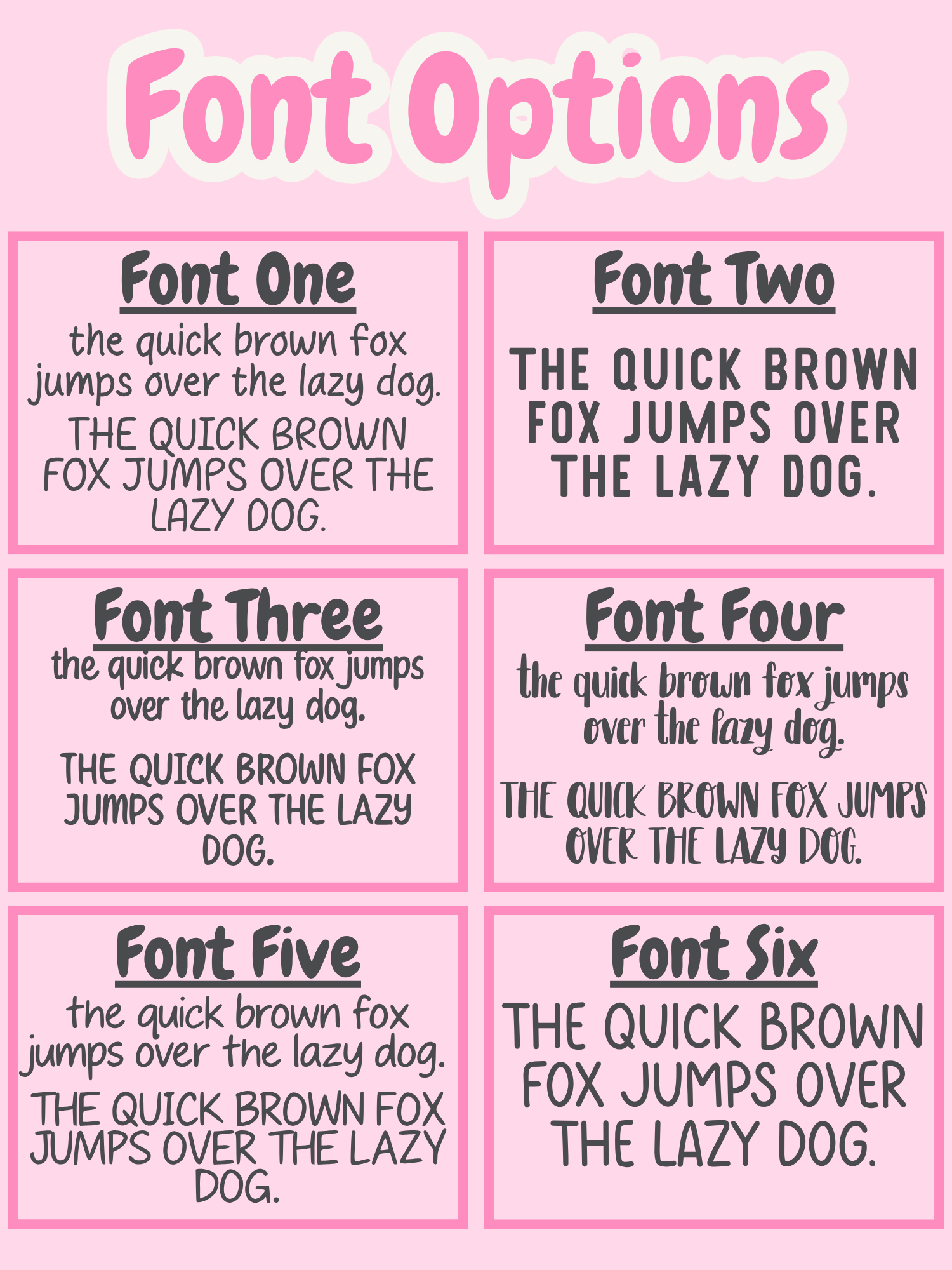 Font options for personalised pet document wallet
