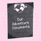 Personalised travel document wallet for passport and travel documents